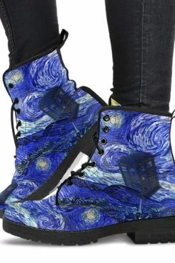 Gallery Serpentine Van Gogh & The Doctor Vegan Boots, FREE Shipping