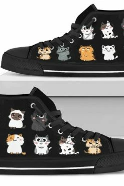 Gallery Serpentine Cute Cats, Women's High Top Sneakers, FREE Shipping