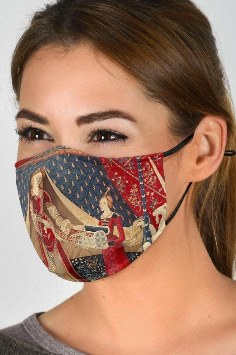 Gallery Serpentine The Lady & The Unicorn - Eco Washable Face Mask 4 Gallery Serpentine The Lady & The Unicorn - Eco Washable Face Mask - Image 2