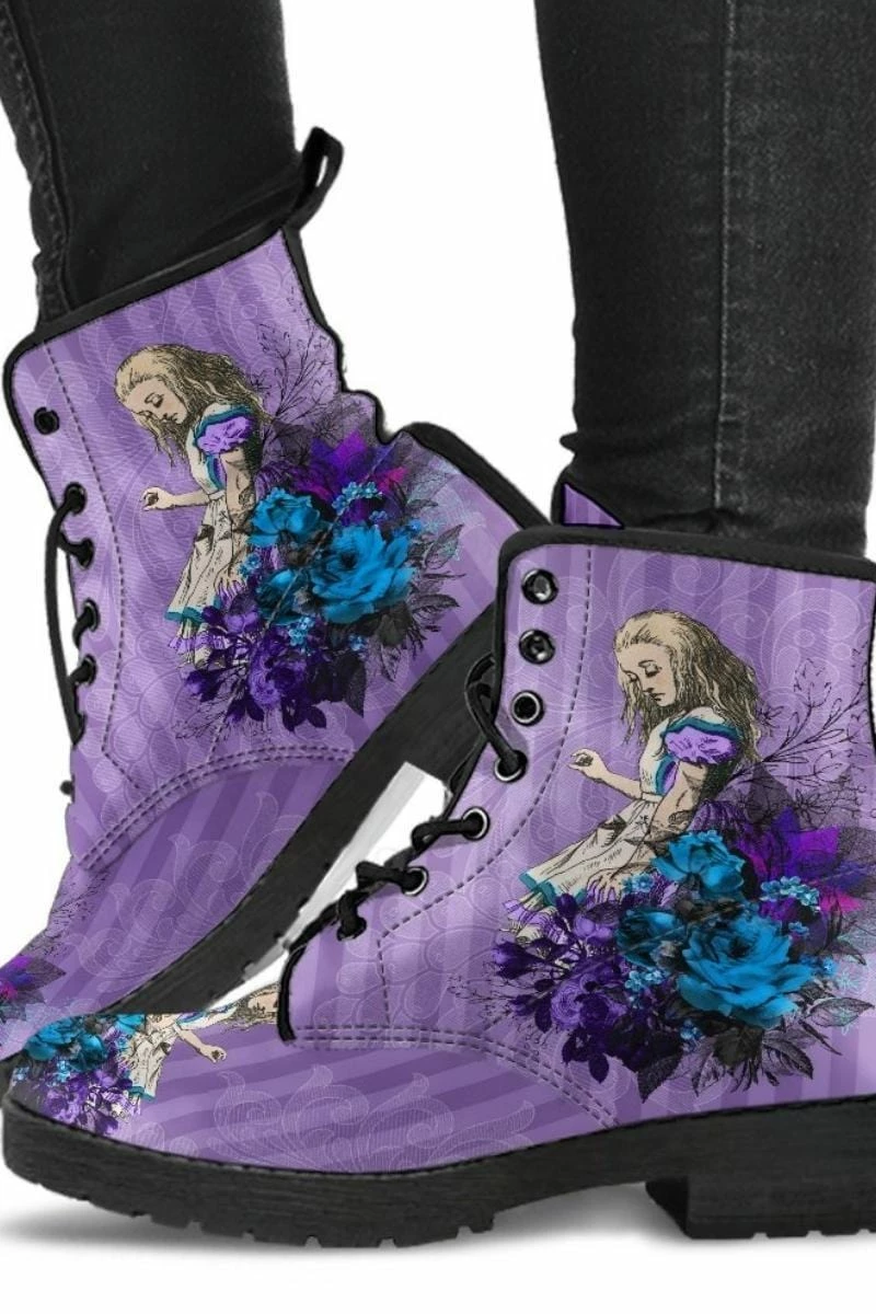 Gallery Serpentine Lilac Alice, Vegan Boots, FREE Shipping 3 Gallery Serpentine Lilac Alice, Vegan Boots, FREE Shipping