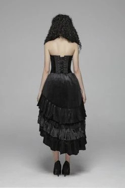 PUNK RAVE Velvet At Midnight - High-Low Skirt -AKUMU INK shop 800x1200WQ 413EsmeraldaGypsyskirt3