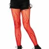 LEG AVENUE Light My Fire Fishnet Tights[Red] -AKUMU INK shop 928800322 main