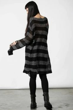 KILLSTAR Abyss Knit Sweater [BLACK/GLITTER] [UNISEX] -AKUMU INK shop ABYSS KNIT SWEATER W D x1600 9b552b8c 02e9 45d5 8705 f755394c133c