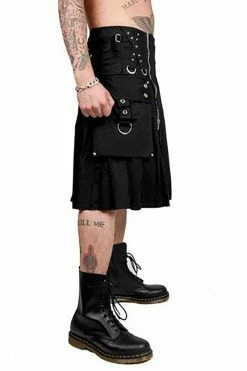 TRIPP NYC Tripp Super Utility Kilt [Black] -AKUMU INK shop AF3661M BLK side d4df922c 66b3 40c9 9b98 4d33c93fd88d