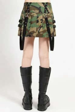 Tripp NYC Super D-Ring Skirt [Green Camo] -AKUMU INK shop AF4065P GREENCAMOBLK B 1000x 97505f3b 86ce 44d2 8be9 1144b110beec