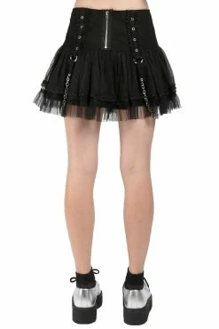 TRIPP NYC Lolita Tutu Skirt [Black/Black] -AKUMU INK shop AF4333 BLKBLK B
