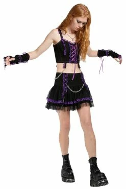 TRIPP NYC Lolita Tutu Skirt [Black/Purple] -AKUMU INK shop AF4333 BLKPURP FULL 1000x 4844c24f 1cdf 4cb9 8e02 2e4ae0a0aece