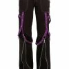Tripp NYC Multi-Eyelet Pants [Black/Purple] -AKUMU INK shop AF4360 BLKPURP F 1000xcopy