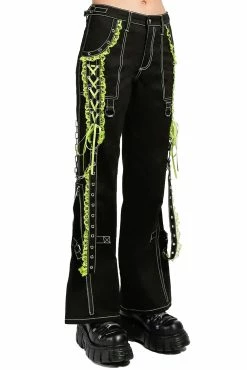 TRIPP NYC Lolita Dark Street Pants [Black/Lime Green] -AKUMU INK shop AF4380 BLACKLIME S 1000x dba34fd5 2d2c 4818 8425 b0b136678750