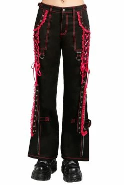 TRIPP NYC Lolita Dark Street Pants [Black/Pink]