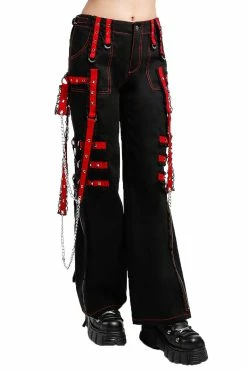 TRIPP NYC Tripp Midnight Dark Street Chain Pants [Black/Red] -AKUMU INK shop AF4423 BLKRED Sold 1000x 59726df1 4174 4dcf a144 15029c900fcc