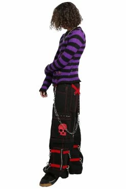 Tripp NYC Skull Bondage Pants [Black/Red] -AKUMU INK shop AF7049M BLKRED FULL 2 1000x 6bc0d504 c010 4ea6 a858 1d0c4f141cb4