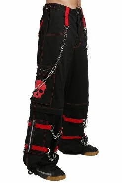 Tripp NYC Skull Bondage Pants [Black/Red] -AKUMU INK shop AF7049M BLKRED S 1000x acb7bf24 d1ce 4a68 a8ec 92d56e4f7384