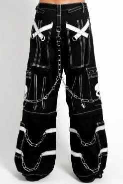 Tripp NYC Skull Bondage Pants [Black/White] -AKUMU INK shop AF7049M BLKWHT B 1000xcopy
