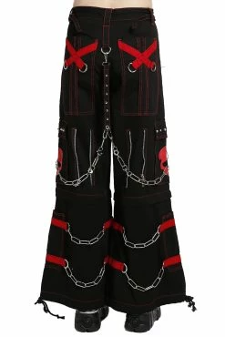 Tripp NYC Skull Bondage Pants [Black/Red] -AKUMU INK shop AF7049W REDBLK B 1000x e094ad4a 8b6a 4c24 8748 c43d282870c8