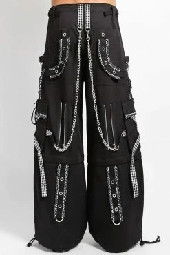 Tripp NYC Peep Dark Street Pants [BLACK/WHITE] -AKUMU INK shop AF7123M BLKWHTGING B 1000x 64be331a 6e6a 49ca 8595 3868df7c8594
