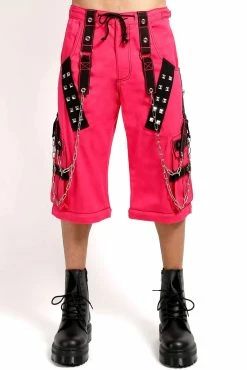 Tripp NYC Dark Cuff Pants [Pink/Black] -AKUMU INK shop AF7240M PINK FSHORT GUY 1000x 2ef44d28 0627 4a40 80c4 00089c3efcca