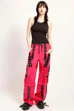 Tripp NYC Dark Cuff Pants [Pink/Black] -AKUMU INK shop AF7240M PINK FULL 1000xcopy