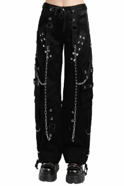 TRIPP NYC Tripp Dark Cuff Pants [Black] -AKUMU INK shop AF7240 BLKBLK F 1000x ef939549 67e1 40ff 8a22 7e04b8007255