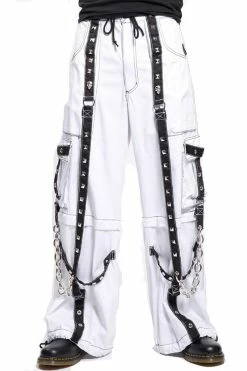 TRIPP NYC Tripp Pyramid Stud Pants [White]