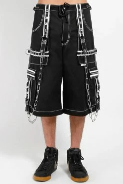 Tripp NYC Crazy Piper Pants [Black/White] -AKUMU INK shop AF7512M BLKWHT SHORTF 1000xcopy