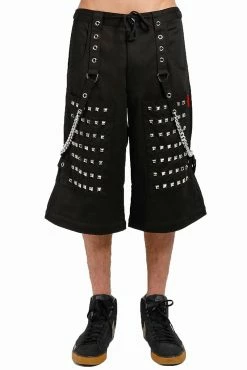TRIPP NYC Tripp Monster Stud Pants -AKUMU INK shop AF7659M BLK SHORTS