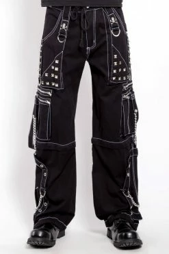 Tripp NYC Step Chain Pants [Black/White]