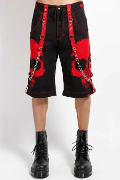 Tripp NYC Scare Pants [Black/Red] -AKUMU INK shop AF7726M BLKRED FSHORT 1000x 1472de8d bb12 47a1 9d7c 6f53bddc90a5