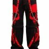 Tripp NYC Scare Pants [Black/Red] -AKUMU INK shop AF7726M BLKRED F 1000x 47ec37eb 46cc 472b 862f ccd9277239c6