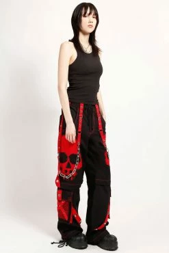Tripp NYC Scare Pants [Black/Red] -AKUMU INK shop AF7726 BLKRED FULL 1000x d0e0d84d 01a6 4e41 bf1b 7c4006034b1b