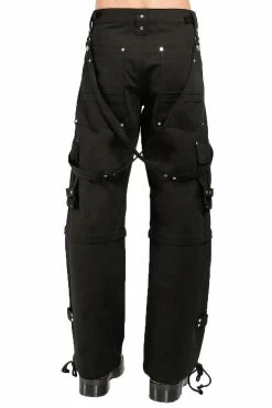 TRIPP NYC Tripp Zip Off Crush Pants [Black/Black] -AKUMU INK shop AF866M BLK B 1000x 34b7f8c1 9565 4a7d 9082 194894d99c89