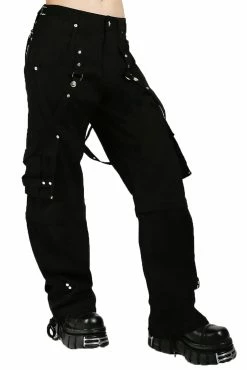 TRIPP NYC Tripp Zip Off Crush Pants [Black/Black] -AKUMU INK shop AF866 BLK S 1000x bfc2516f 2fad 48bd 9e60 1e93f6999337