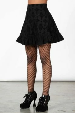 KILLSTAR Amelie Flocked Mini Skirt -AKUMU INK shop AMELIE FLOCKED MINI SKIRT W D x1600 0828b016 3527 469a a3bd 44a6b9e3e50c