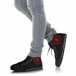 Gallery Serpentine Red Alien Men's Sneakers, FREE SHIPPING -AKUMU INK shop AREDALIENPASSEDBYSN 5HITOPS3