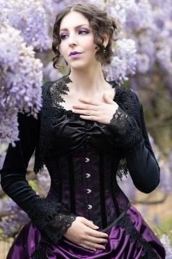 Gallery Serpentine Corsetry Amethyst & Lace Pandora Under Bust Corset -AKUMU INK shop AleseWatsonFlorenciaamethystcorsetbustlegownsetub3 ae524fee 3258 4d30 acd2 48ef10d383d6