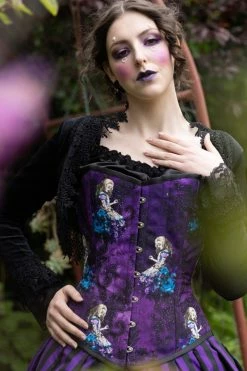Gallery Serpentine Gothic Alice In Wonderland Victorian Corset Gown -AKUMU INK shop AleseWatsonGothicAIW1
