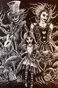 VampireFreaks Malice In Wonderland Mouse Pad -AKUMU INK shop Alice in Wonderland Mouse Pad