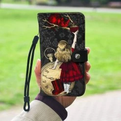 Gallery Serpentine Alice In Wonderland Phone Wallet -AKUMU INK shop AliceinWonderlandRedGoldPW834