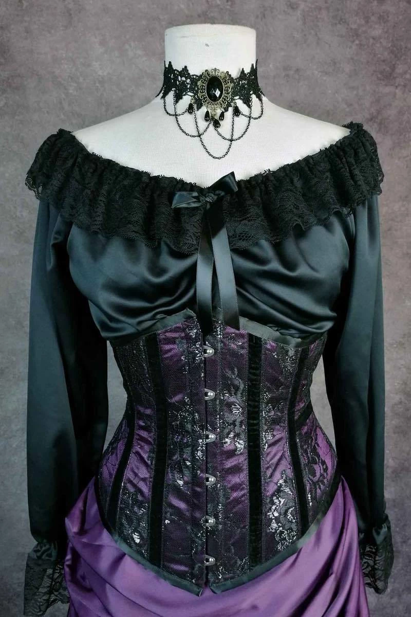 Gallery Serpentine Victorian Under Corset Chemise, Long Sleeved 3 Gallery Serpentine Victorian Under Corset Chemise, Long Sleeved