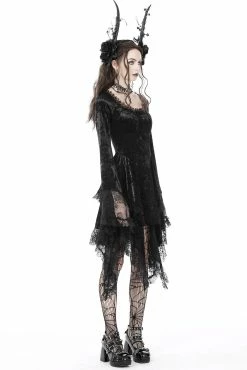 DARK IN LOVE Vampire Veins Velvet Dress -AKUMU INK shop American Horror Story Coven Dress