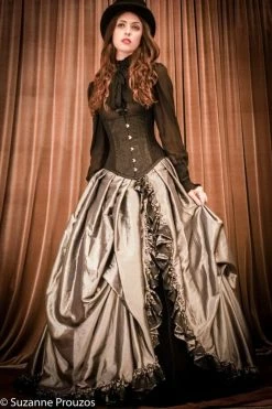 Gallery Serpentine Corsetry Arabesque Shape Wear Corset, Custom Sized -AKUMU INK shop Arabesque Movement Corset 2