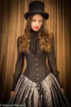 Gallery Serpentine Corsetry Arabesque Shape Wear Corset, Custom Sized -AKUMU INK shop Arabesque Movement Corset 3