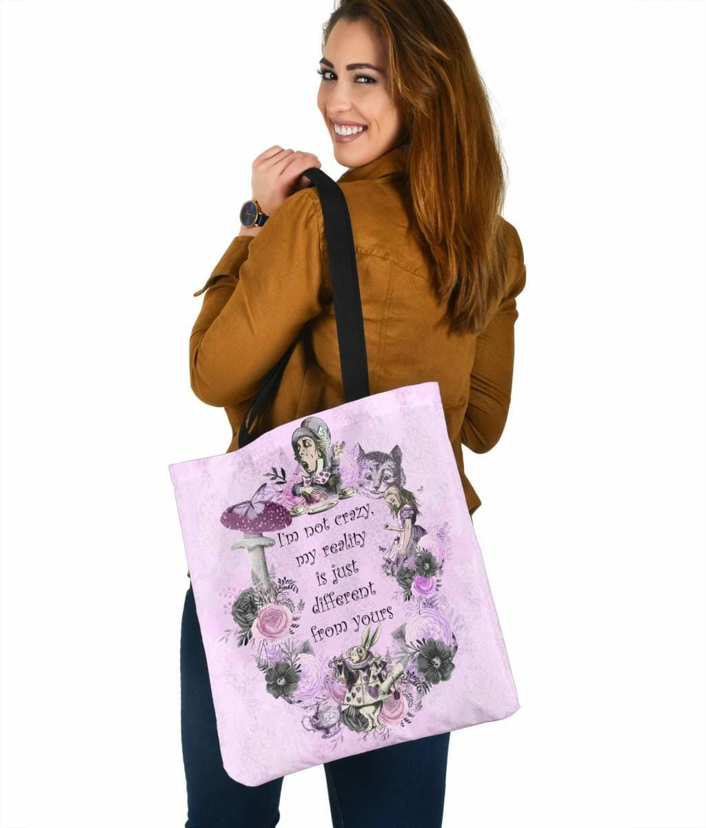 Gallery Serpentine Alice In Wonderland Quote - Tote Bag 7 Gallery Serpentine Alice In Wonderland Quote - Tote Bag - Image 5