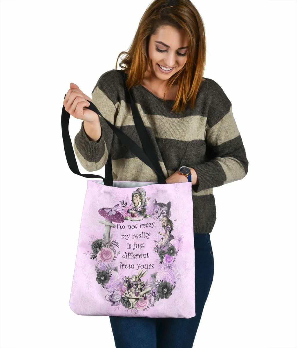 Gallery Serpentine Alice In Wonderland Quote - Tote Bag 9 Gallery Serpentine Alice In Wonderland Quote - Tote Bag - Image 7