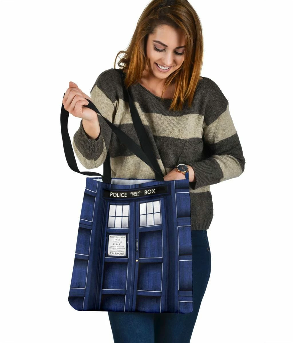 Gallery Serpentine Tardis Dr Who - Shopping Tote Bag 4 Gallery Serpentine Tardis Dr Who - Shopping Tote Bag - Image 2