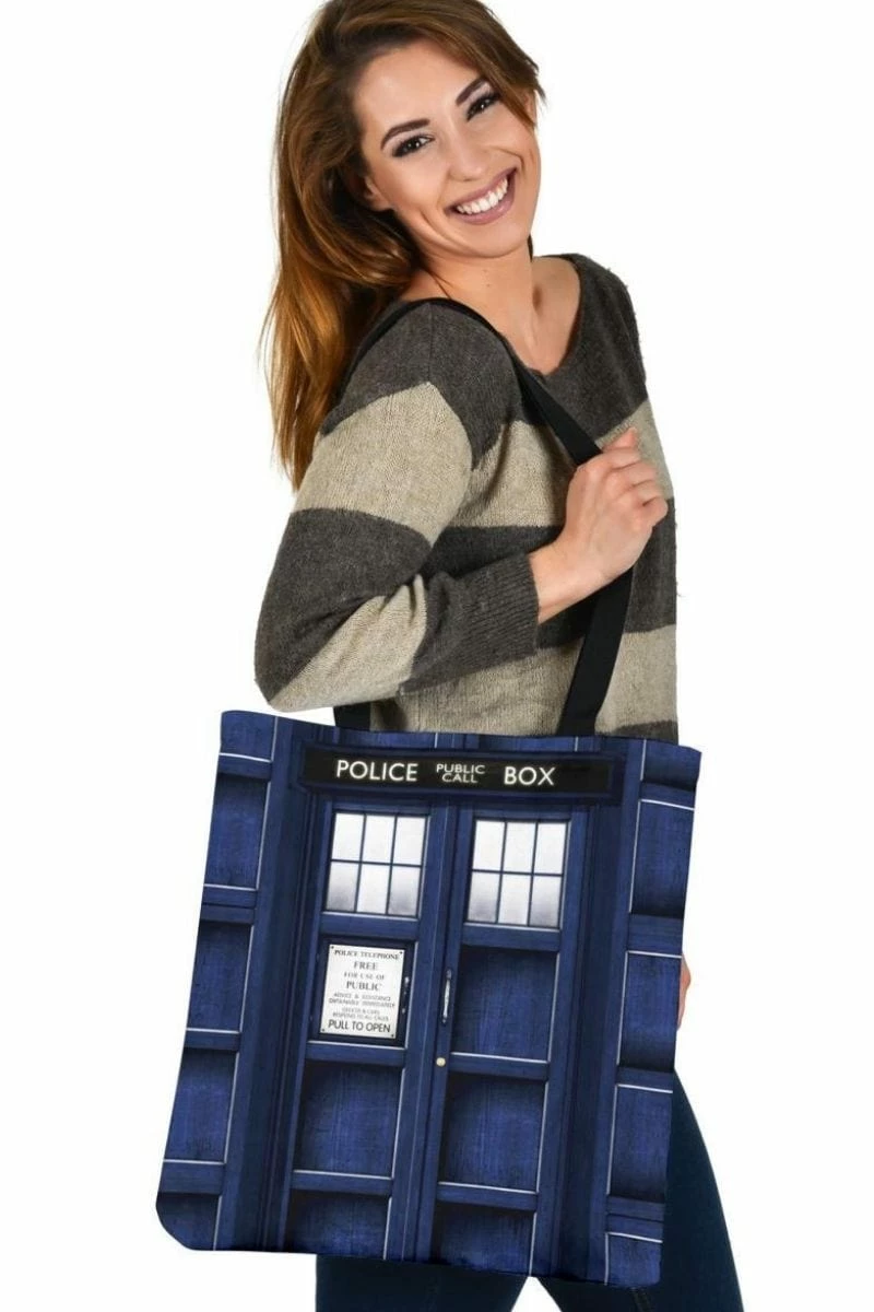 Gallery Serpentine Tardis Dr Who - Shopping Tote Bag 3 Gallery Serpentine Tardis Dr Who - Shopping Tote Bag