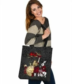 Gallery Serpentine Gothic Lace Alice In Wonderland - Handy Tote Bag 11 Gallery Serpentine Gothic Lace Alice In Wonderland - Handy Tote Bag -AKUMU INK shop BA833