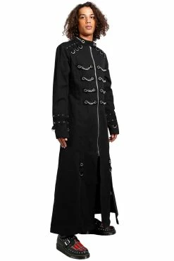 TRIPP NYC Tripp Reaper Trench Coat 8 TRIPP NYC Tripp Reaper Trench Coat -AKUMU INK shop BD3345M BLK S