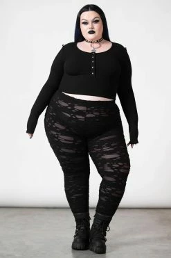 KILLSTAR Bethel Long Sleeve Top -AKUMU INK shop BETHEL LONG SLEEVE TOP PLUS W B x1600copy