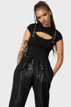 KILLSTAR Bone Idle Joggers [UNISEX] -AKUMU INK shop BONE IDLE JOGGERS W D x1600 b7cc5bcd 9663 4af7 bad4 55d55104f387